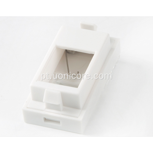 RJ45 1 porta face plate tipo francês